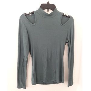 Women's Fashion cutout turtleneck.